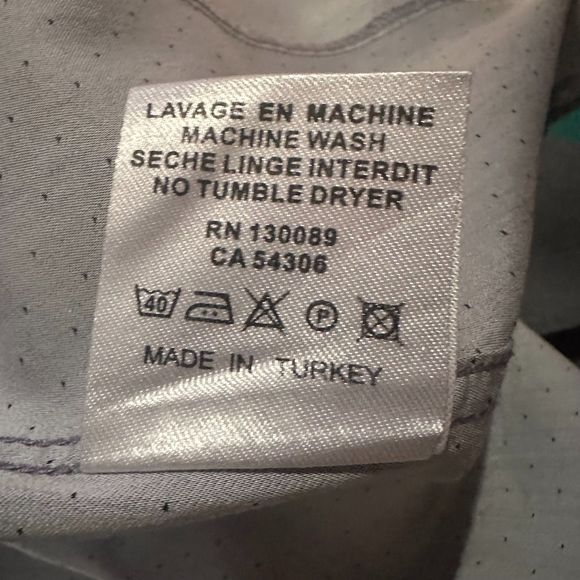 JARED LANG Men's button down shirt M grey - pink - Picture 6 of 6